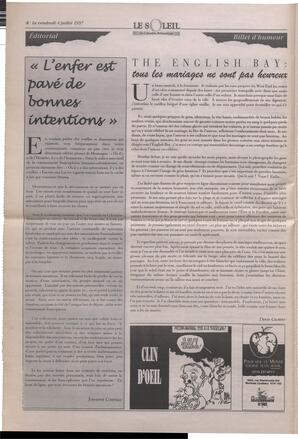 Le Soleil de Colombie-Britannique, July 4, 1997, page 4