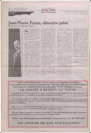 Le Soleil de Colombie-Britannique, July 4, 1997, page 20