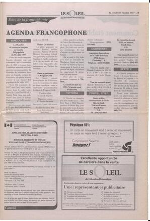 Le Soleil de Colombie-Britannique, July 4, 1997, page 11