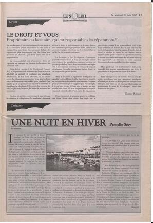 Le Soleil de Colombie-Britannique, June 20, 1997, page 13