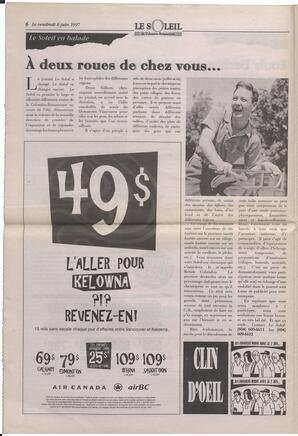 Le Soleil de Colombie-Britannique, June 6, 1997, page 6