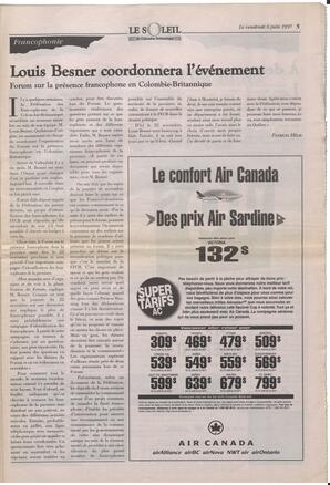 Le Soleil de Colombie-Britannique, June 6, 1997, page 5