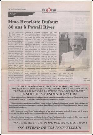 Le Soleil de Colombie-Britannique, June 6, 1997, page 20