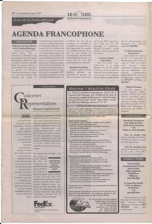 Le Soleil de Colombie-Britannique, June 6, 1997, page 10