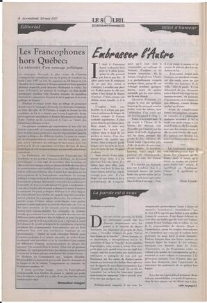 Le Soleil de Colombie-Britannique, May 30, 1997, page 4
