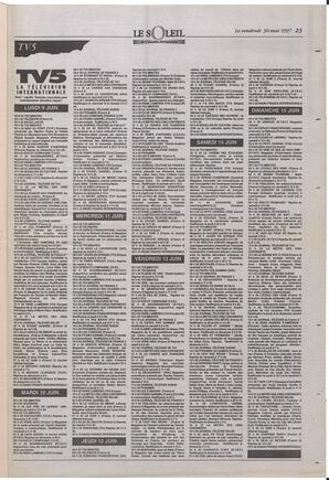 Le Soleil de Colombie-Britannique, May 30, 1997, page 23