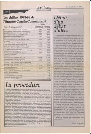 Le Soleil de Colombie-Britannique, May 23, 1997, page 3