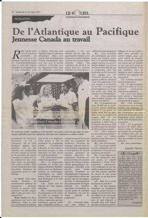 Le Soleil de Colombie-Britannique, May 23, 1997, page 2