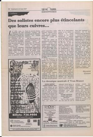 Le Soleil de Colombie-Britannique, May 23, 1997, page 12