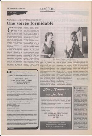 Le Soleil de Colombie-Britannique, May 23, 1997, page 10