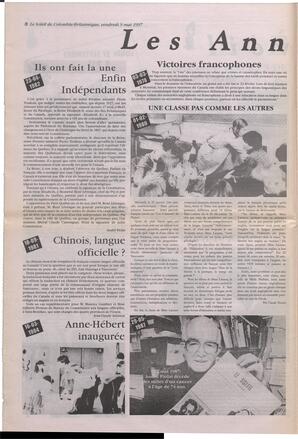 Le Soleil de Colombie-Britannique, May 9, 1997, page 8