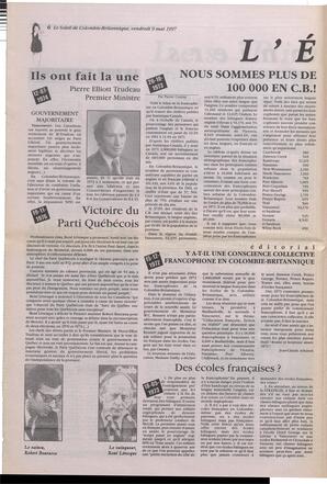 Le Soleil de Colombie-Britannique, May 9, 1997, page 6