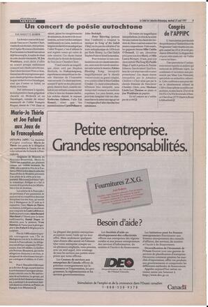 Le Soleil de Colombie-Britannique, April 25, 1997, page 9