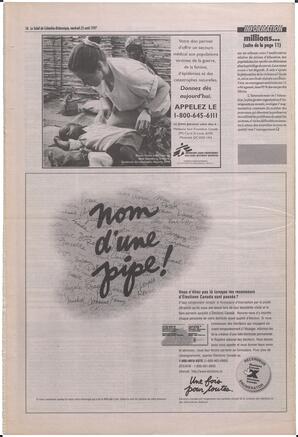 Le Soleil de Colombie-Britannique, April 25, 1997, page 16