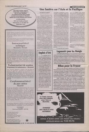 Le Soleil de Colombie-Britannique, April 11, 1997, page 4
