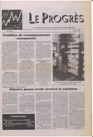 Le Soleil de Colombie-Britannique, March 28, 1997, page 7