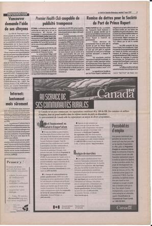 Le Soleil de Colombie-Britannique, March 7, 1997, page 3