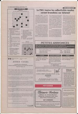 Le Soleil de Colombie-Britannique, February 28, 1997, page 16