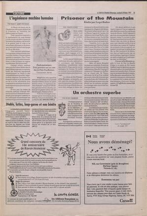 Le Soleil de Colombie-Britannique, February 28, 1997, page 13