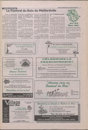 Le Soleil de Colombie-Britannique, February 21, 1997, page 9
