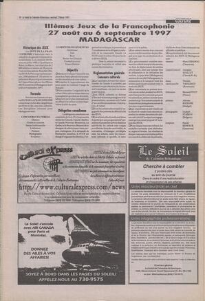 Le Soleil de Colombie-Britannique, February 21, 1997, page 10