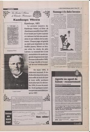 Le Soleil de Colombie-Britannique, February 14, 1997, page 8