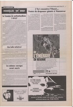 Le Soleil de Colombie-Britannique, February 14, 1997, page 3