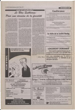 Le Soleil de Colombie-Britannique, February 14, 1997, page 2