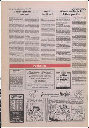Le Soleil de Colombie-Britannique, February 14, 1997, page 11