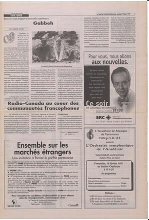 Le Soleil de Colombie-Britannique, February 7, 1997, page 7