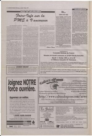 Le Soleil de Colombie-Britannique, February 7, 1997, page 2
