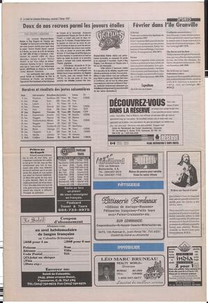 Le Soleil de Colombie-Britannique, February 7, 1997, page 12