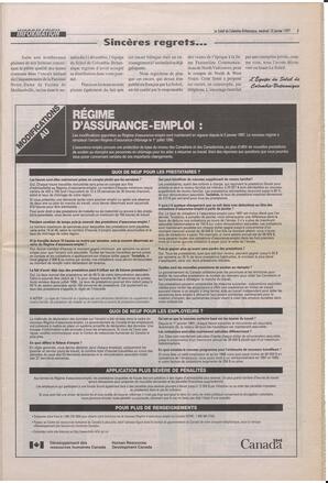 Le Soleil de Colombie-Britannique, January 10, 1997, page 3