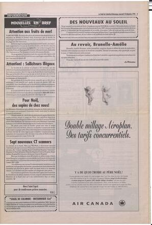 Le Soleil de Colombie-Britannique, December 18, 1996, page 3