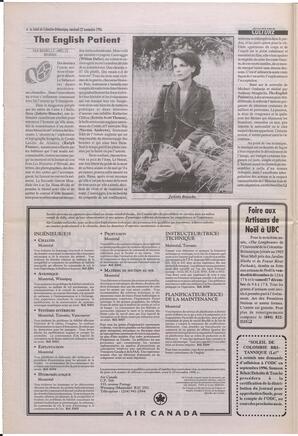 Le Soleil de Colombie-Britannique, November 22, 1996, page 6