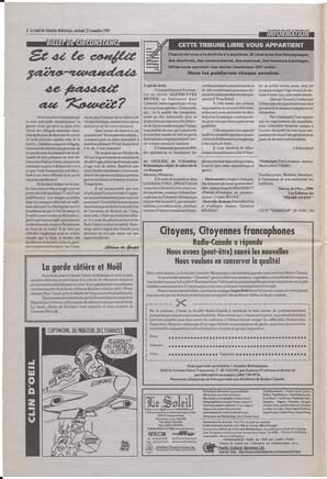 Le Soleil de Colombie-Britannique, November 22, 1996, page 2