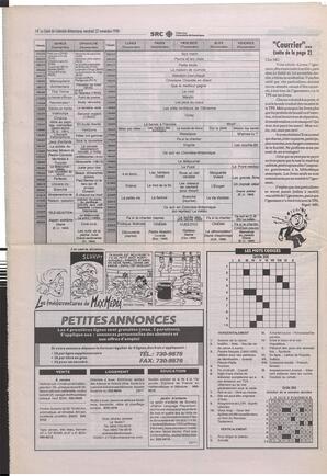 Le Soleil de Colombie-Britannique, November 22, 1996, page 14