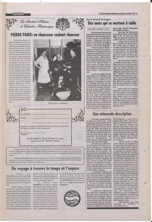 Le Soleil de Colombie-Britannique, November 22, 1996, page 13