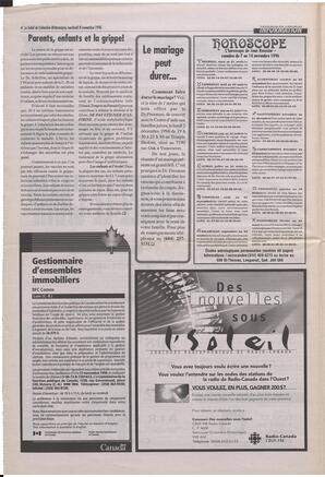 Le Soleil de Colombie-Britannique, November 8, 1996, page 4