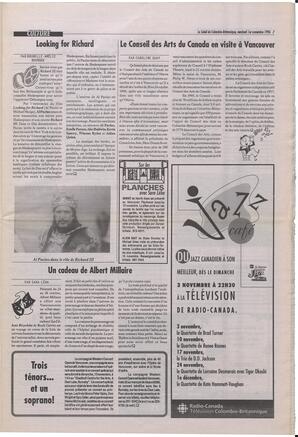Le Soleil de Colombie-Britannique, November 1, 1996, page 7