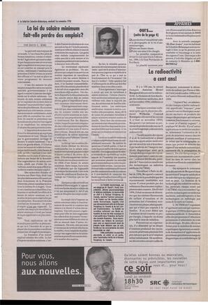 Le Soleil de Colombie-Britannique, November 1, 1996, page 6