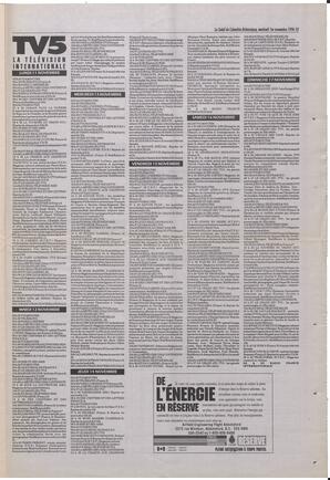 Le Soleil de Colombie-Britannique, November 1, 1996, page 15