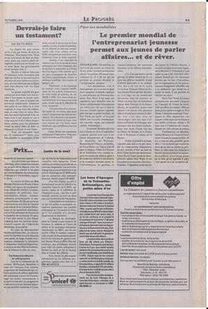 Le Soleil de Colombie-Britannique, October 25, 1996, page 9