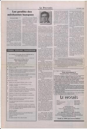 Le Soleil de Colombie-Britannique, October 25, 1996, page 8