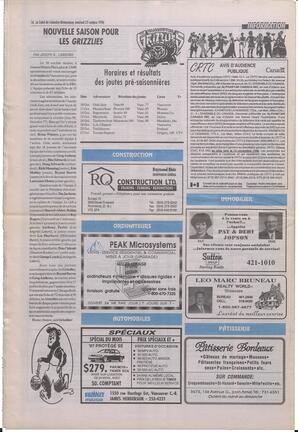 Le Soleil de Colombie-Britannique, October 25, 1996, page 16