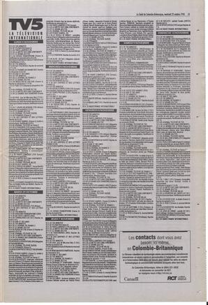 Le Soleil de Colombie-Britannique, October 25, 1996, page 15