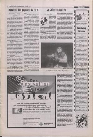 Le Soleil de Colombie-Britannique, October 25, 1996, page 12