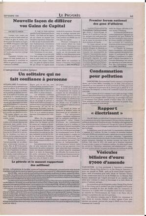 Le Soleil de Colombie-Britannique, September 27, 1996, page 9