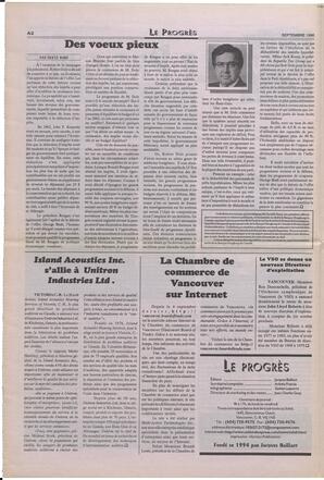 Le Soleil de Colombie-Britannique, September 27, 1996, page 8