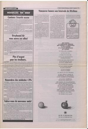 Le Soleil de Colombie-Britannique, September 27, 1996, page 3
